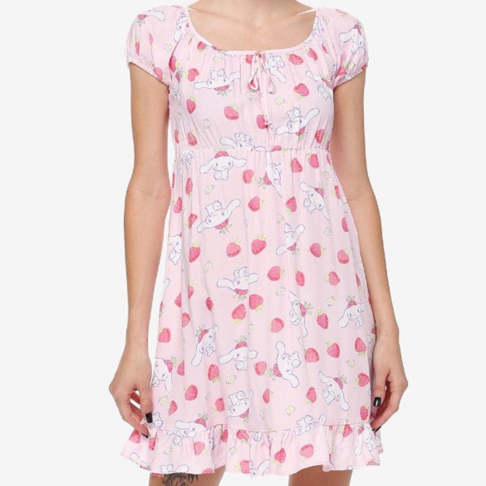 Cinnamoroll Strawberry Ruffle Dress Hot Topic My Melody Sanrio Hello Kitty